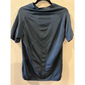 NFL Equipment Mens Performance Training Shirt Navy Blue Short Sleeve Gym Top
